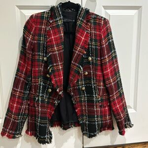 Zara plaid blazer
